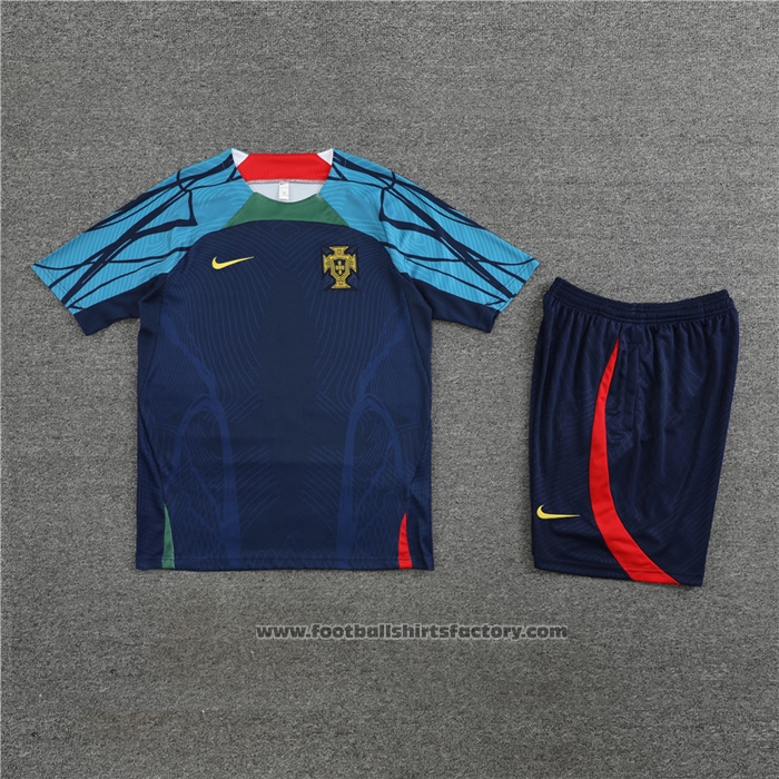 Tracksuit Portugal Short Sleeve 2022-2023 Blue - Shorts